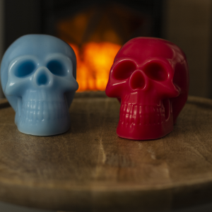 Unscented Skull Candle